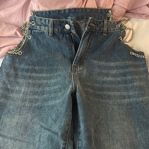 Chained high jeans